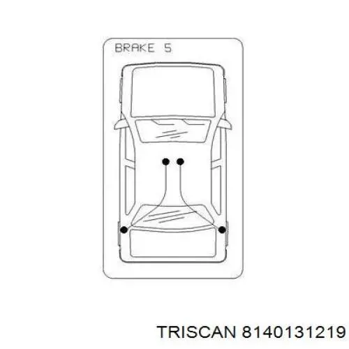 Трос стояночного тормоза задний правый Triscan 8140131219 цена, от 18.57 USD