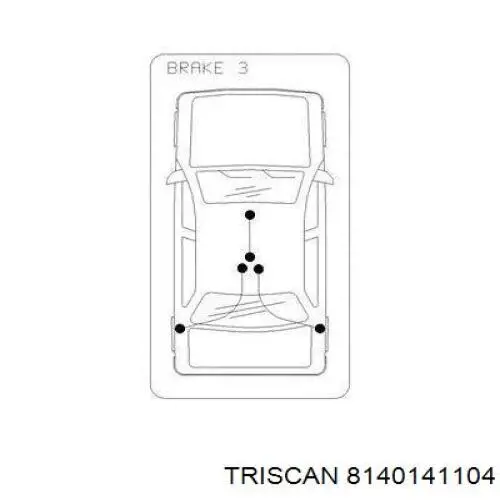 Трос ручного тормоза задний AIC 76058 цена, от 23.69 USD
