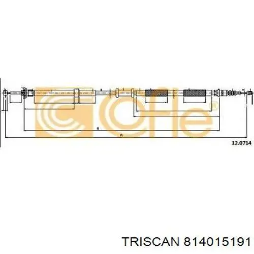 Трос ручника GCH600 TRW