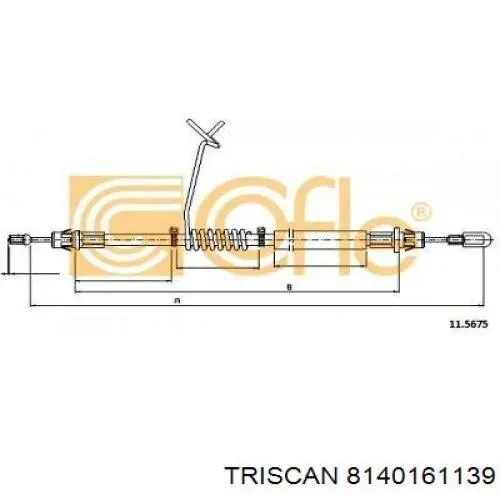 Трос ручного тормоза задний Goodrem RM4413 цена, от 13.91 USD
