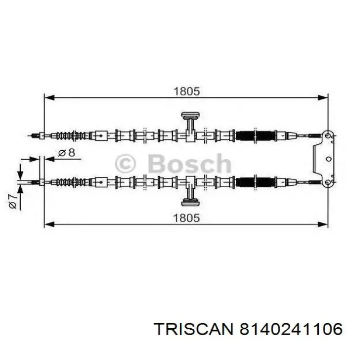Купить 8140241106 Triscan Тормоз стояночный
