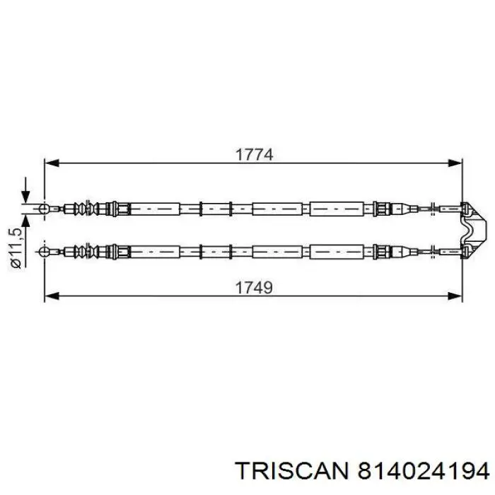 Купить 814024194 Triscan Тормоз стояночный