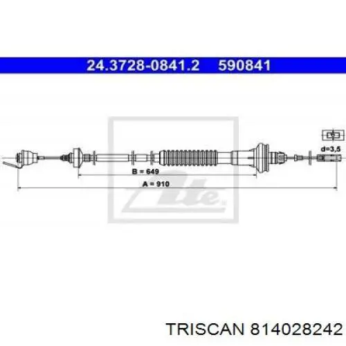 Трос сцепления Linex 331018 цена, от 22.32 USD