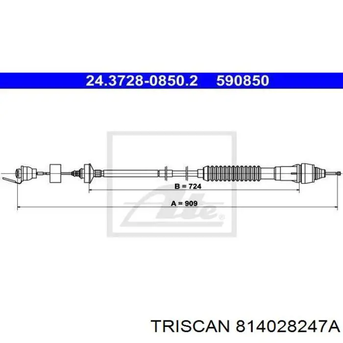 Тросик сцепления Maxgear 321165