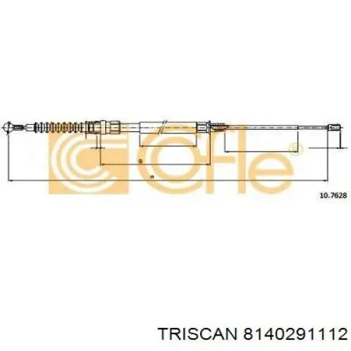 Задний трос ручника Rider RD0102125 цена, от 2.07 USD