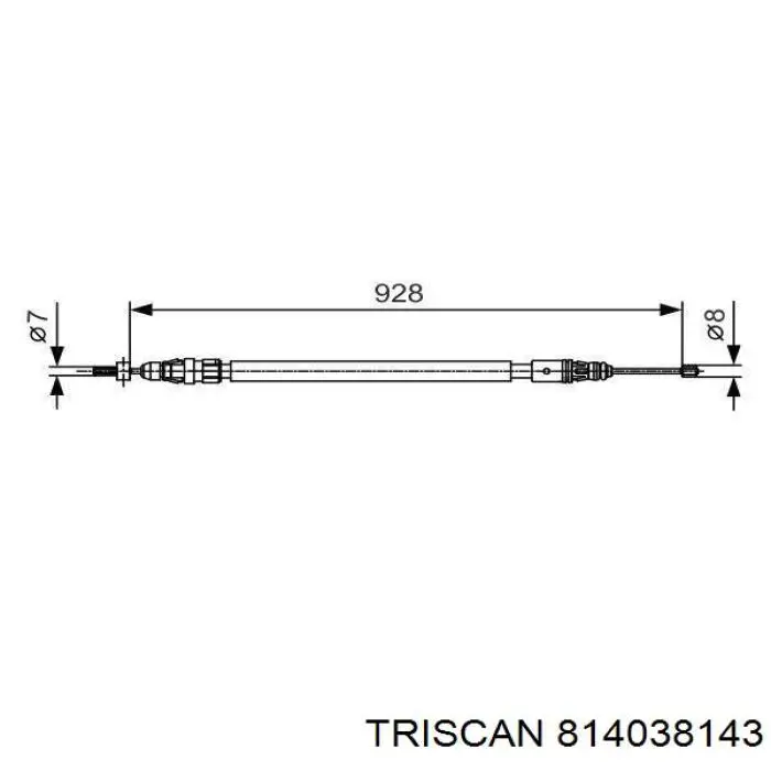 Трос ручного тормоза задний Goodrem RM4089 цена, от 8.71 USD