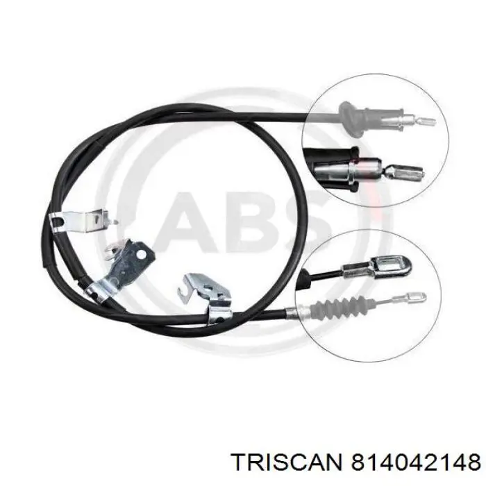 Трос ручника BC557L Japan Parts