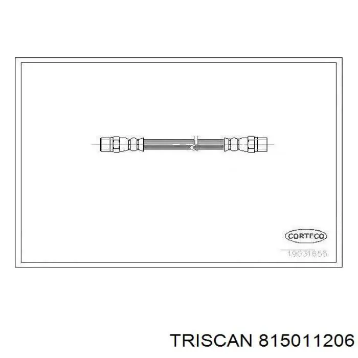 Шланг тормозной передний правый 815011206 Triscan