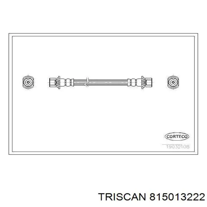 815013222 Triscan Шланг тормозной левый передний