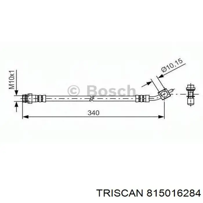 Шланг тормозной задний, левый ABS SL6630 цена, от 18.50 USD