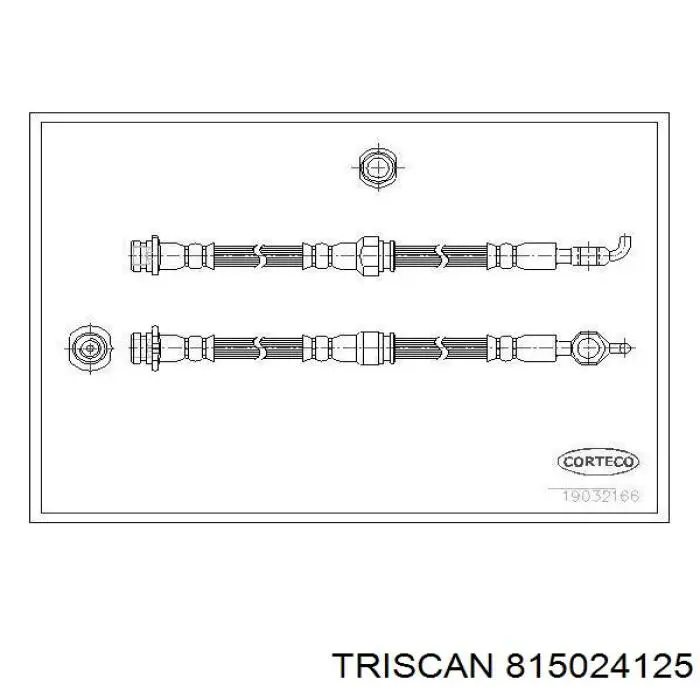 Шланг тормозной передний SL3603 ABS