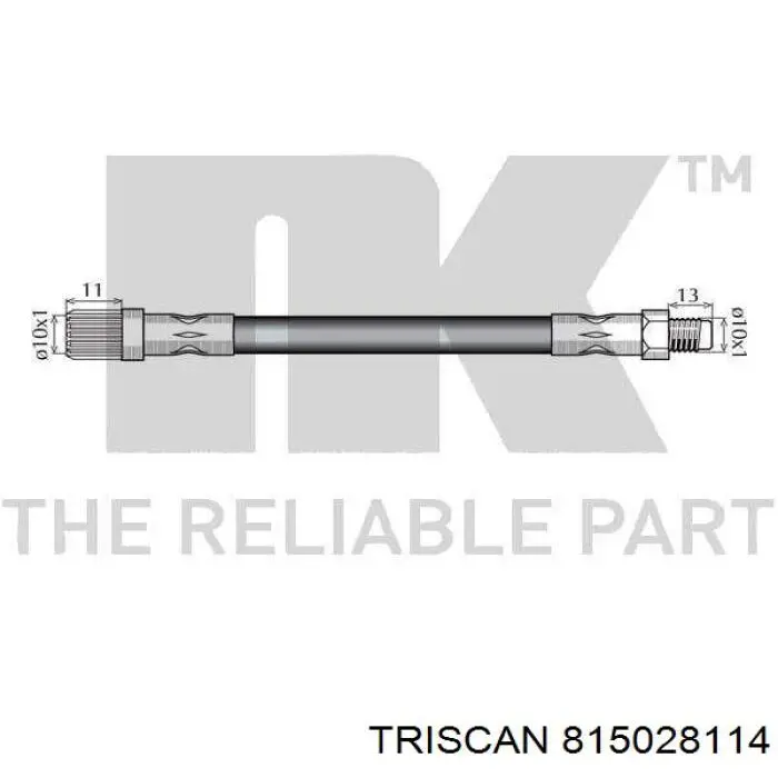 480663 Peugeot/Citroen Гибкая тормозная трубка передняя