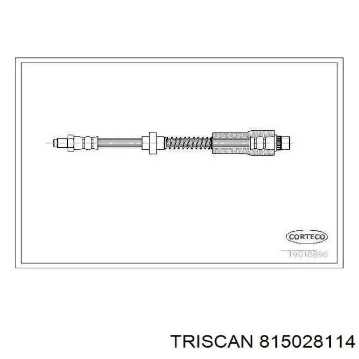 8150 28114 Triscan шланг тормозной передний