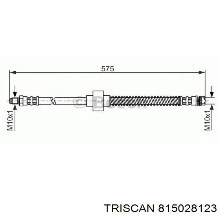 Шланг тормозной передний 815028123 Triscan