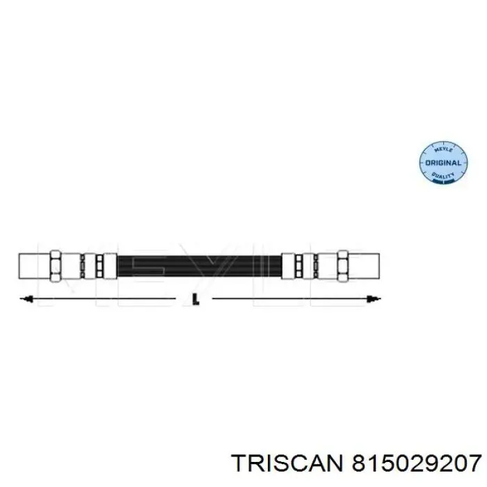 815029207 Triscan Гибкая тормозная трубка задняя