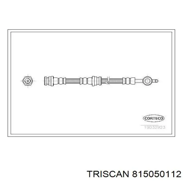 Шланг тормозной передний 815050112 Triscan