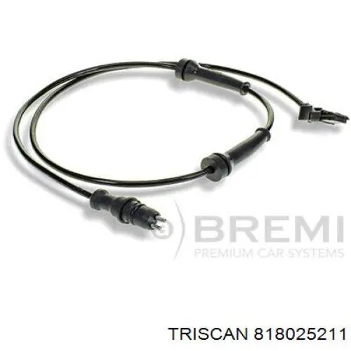 Sensor ABS trasero 818025211 Triscan