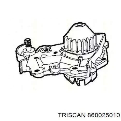 Bomba de agua 860025010 Triscan