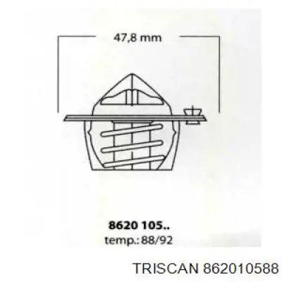 Термостат 862010588 Triscan