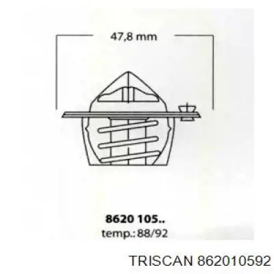 Термостат 862010592 Triscan