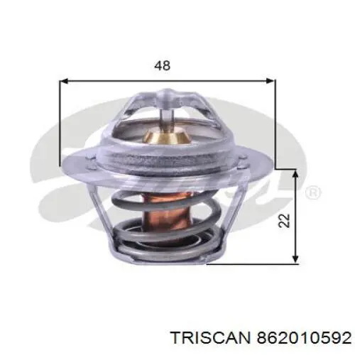 Termostato, refrigerante 862010592 Triscan