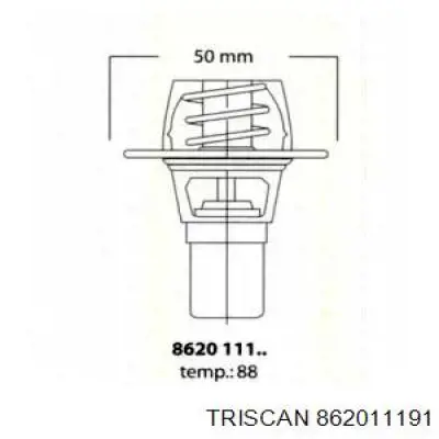 Термостат 862011191 Triscan