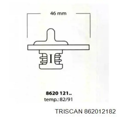 862012182 Triscan термостат