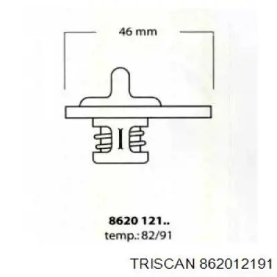 Термостат 862012191 Triscan