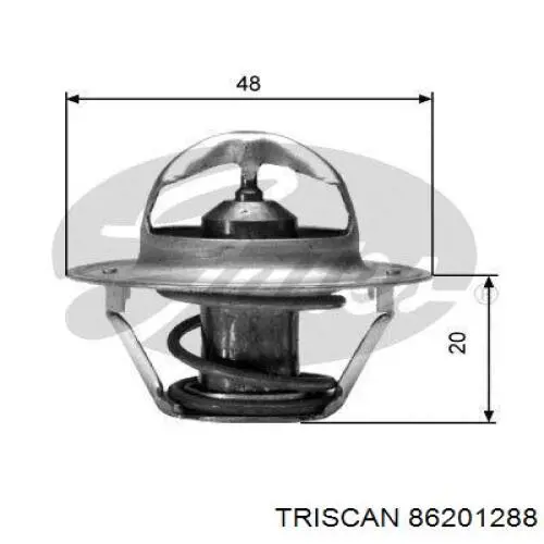 Termostato, refrigerante 86201288 Triscan