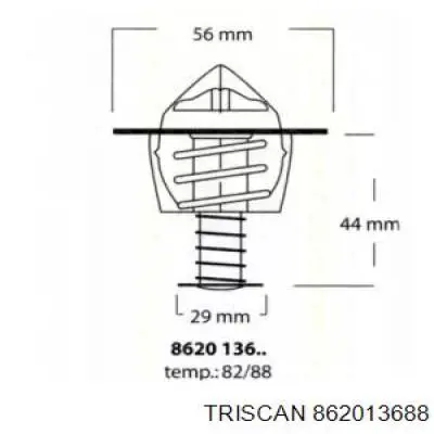 Термостат 862013688 Triscan