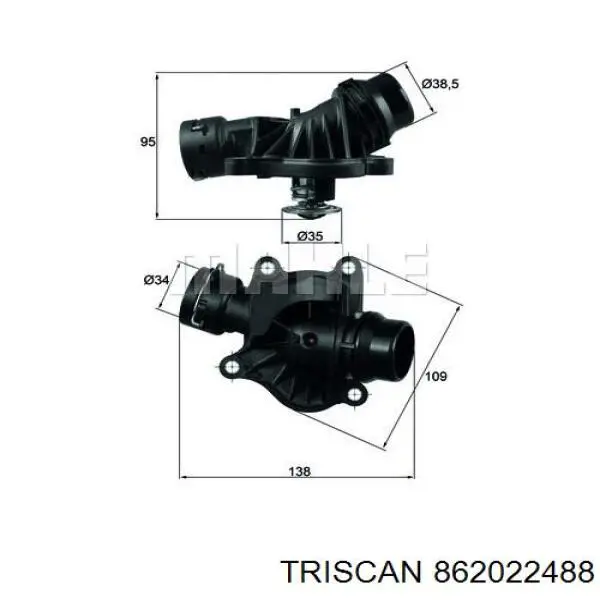 Термостат в корпусе Triscan 862022488 цена, от 32.45 USD