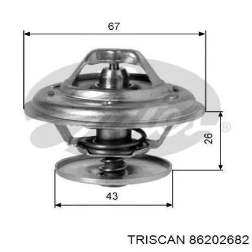 86202682 Triscan Авто термостат