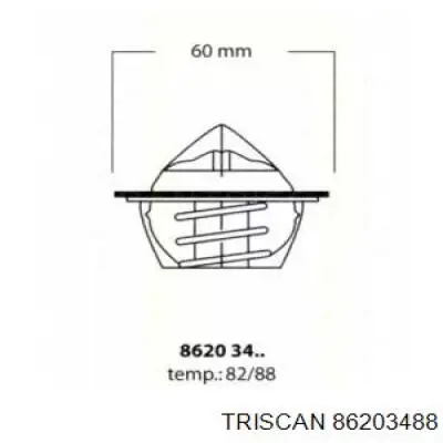 Термостат 86203488 Triscan