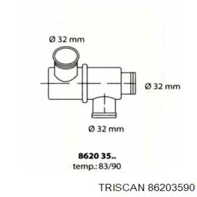 Термостат 86203590 Triscan