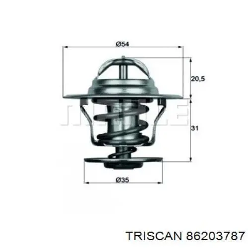 Термостат в корпусе Triscan 86203787 цена, от 10.16 USD