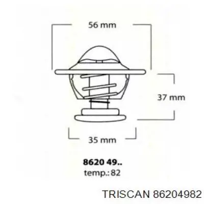 Термостат 86204982 Triscan