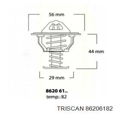 Термостат 86206182 Triscan