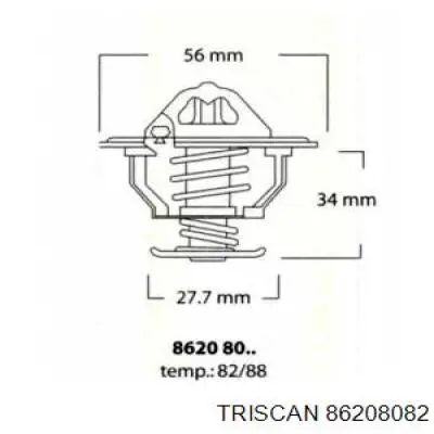 Термостат 86208082 Triscan