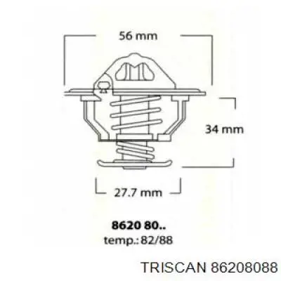 Термостат 86208088 Triscan