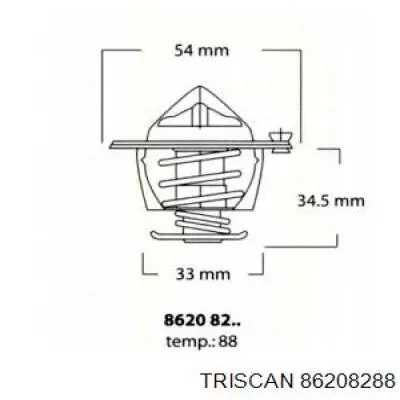 Термостат 86208288 Triscan