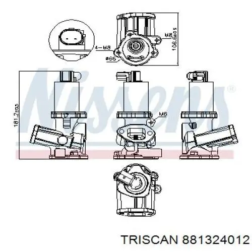 Купить GP55219498 GP Клапан EGR системы рециркуляции отработавших газов