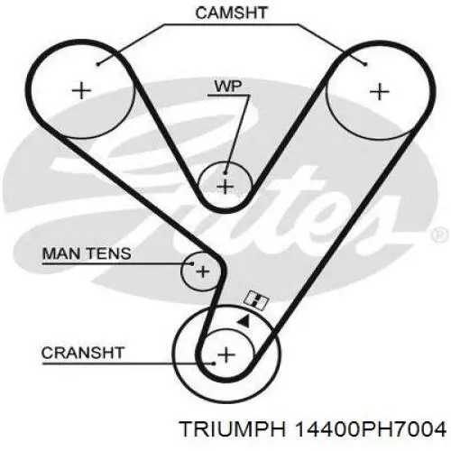 Ремень ГРМ 14400PH7004 Triumph