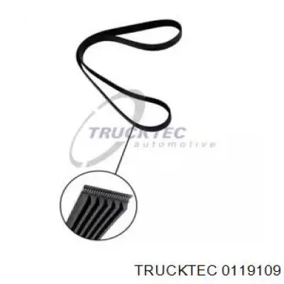 0119109 Trucktec ремень генератора