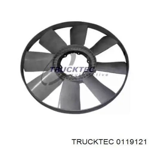 0119121 Trucktec вентилятор (крыльчатка радиатора охлаждения)
