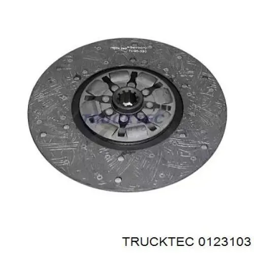 0123103 Trucktec диск сцепления