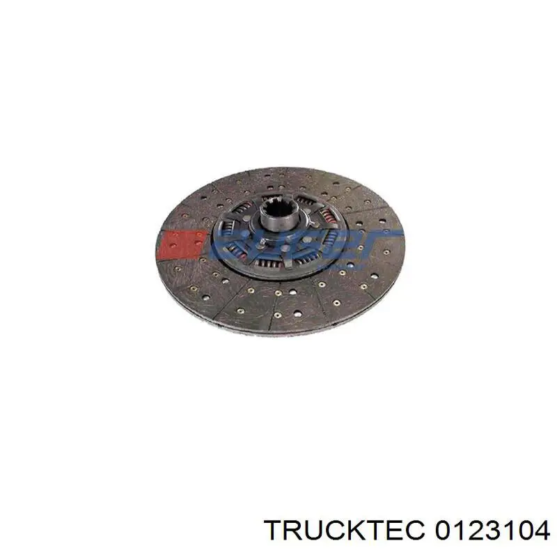 0123104 Trucktec диск сцепления