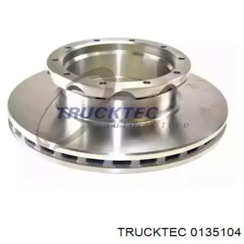 0135104 Trucktec диск тормозной передний