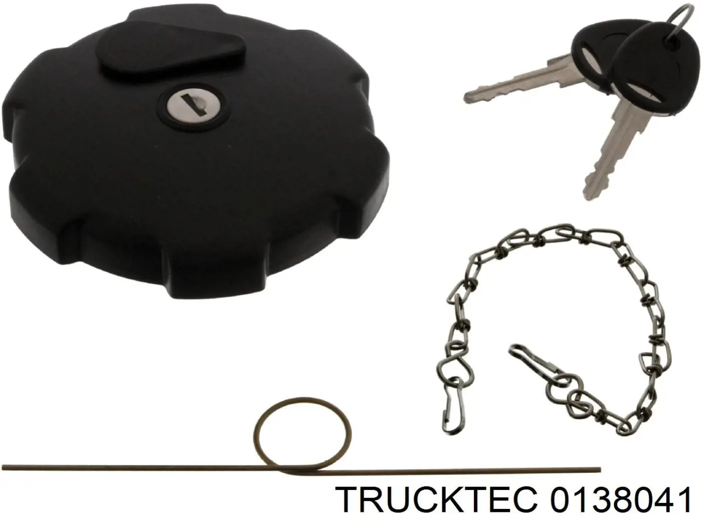 Tapa (tapón) del depósito de combustible 0138041 Trucktec