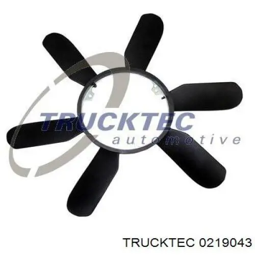 0219043 Trucktec вентилятор (крыльчатка радиатора охлаждения)