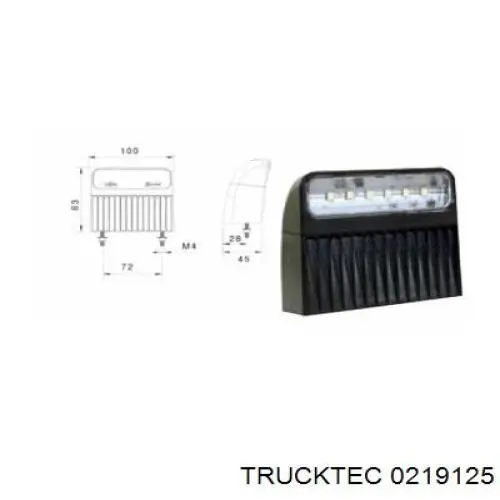 0219125 Trucktec Натяжитель клинового ремня